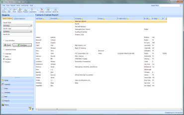 projects screen