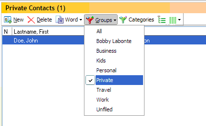 filter by group