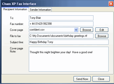 fax screen