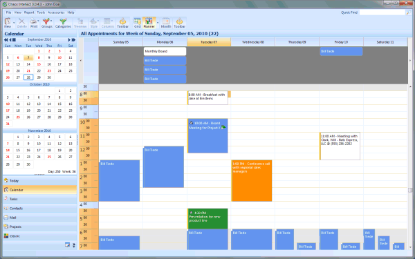 planner with network