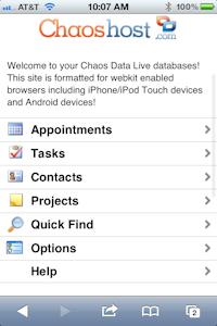 chaoshost.com on mobile safari